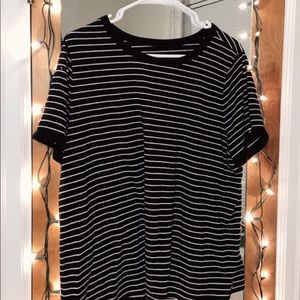 black striped tee